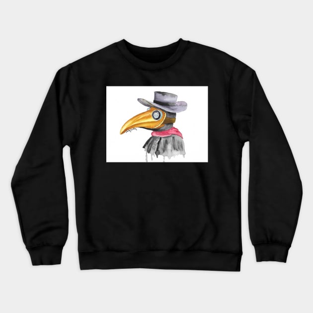 Plague Doctor Crewneck Sweatshirt by Wendysmalley